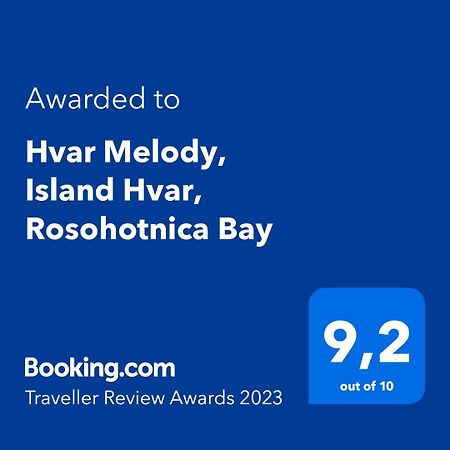Hvar Melody, Island Hvar, Rosohotnica Bay Basina Extérieur photo
